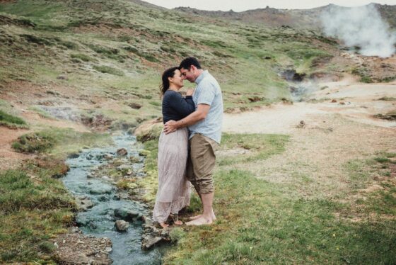 Sesja małżeńska w plenerze – gorące źródła