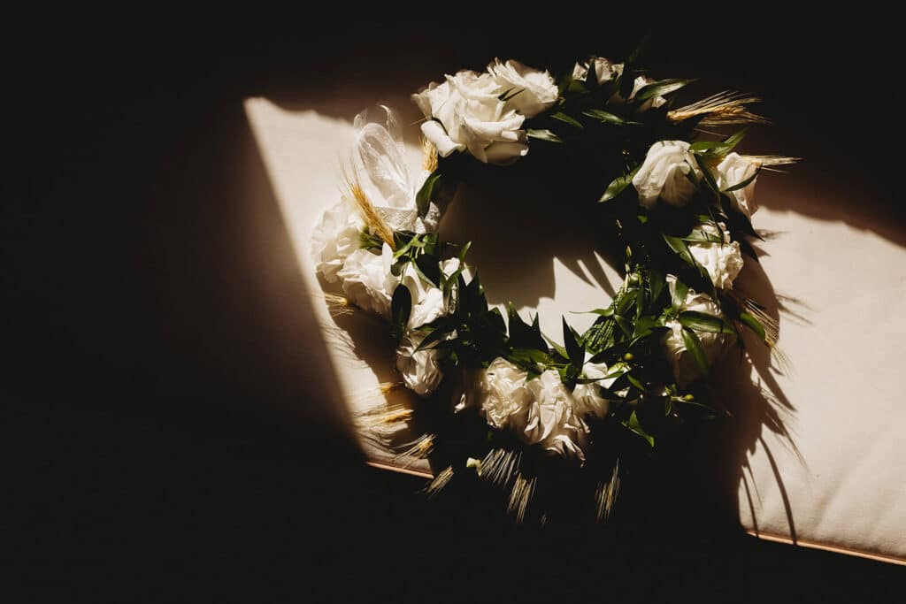 wianek ślubny