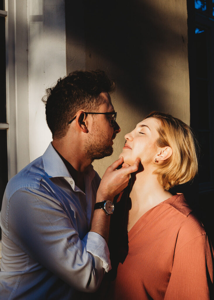 sesja narzeczeńska w Białymstoku zachód słońca